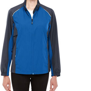 LRG Ladies' Stratus Colorblock Lightweight Jacket, Royal/Carbon